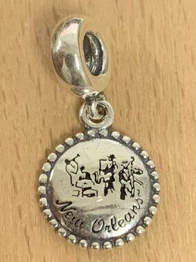 Pandora New Orleans Exclusive Dangle Charm Pendant, S925 Silver Jewelry